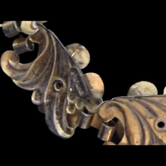 Vintage 1940's Retro Modern Sterling Flower Bracelet - Picture 3 of 4